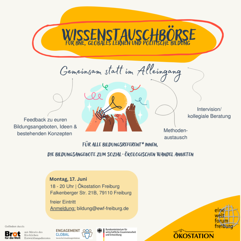 Wissenstauschbörse für BNE, Globales Lernen und politische Bildung